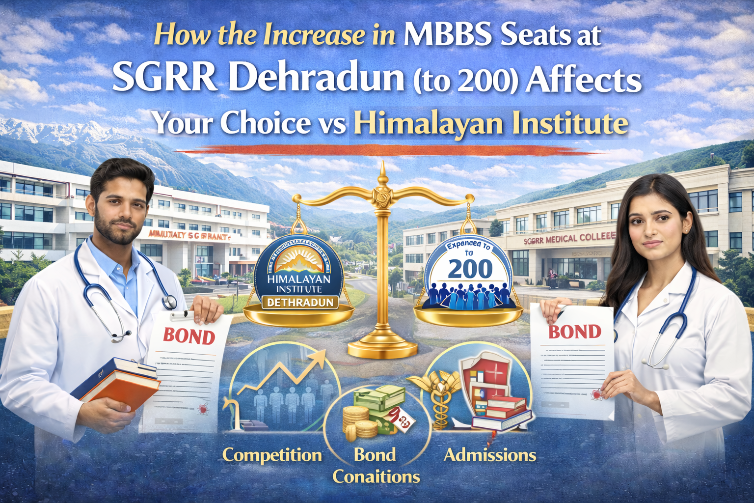 How the Increase in MBBS Seats at SGRR Dehradun (to 200) Affects Your Choice vs Himalayan Institute